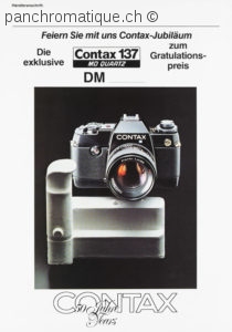 Reproduction du prospectus CONTAX 137 MD deutsch