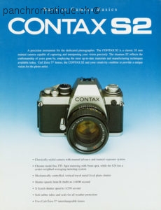 Reproduction prospectus CONTAX S2 english