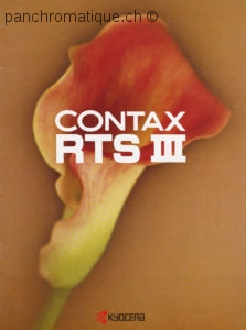 Reproduction brochure CONTAX RTS III, 28 pages, deutsch © www.panchromatique.ch