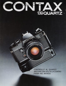 Reproduction brochure CONTAX 139 Quartz, 16 pages, italiano