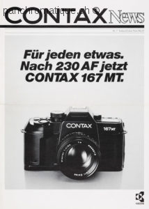Reproduction CONTAX NEWS N° 17 - mai 1987
