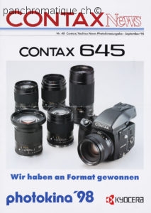 Reproduction CONTAX News N° 48 - septembre 1998, photokina ausgabe