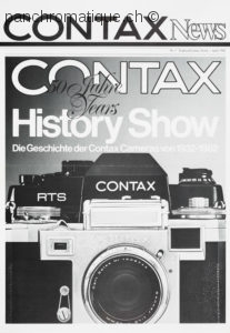 Reproduction CONTAX NEWS N° 1 - avril 1982